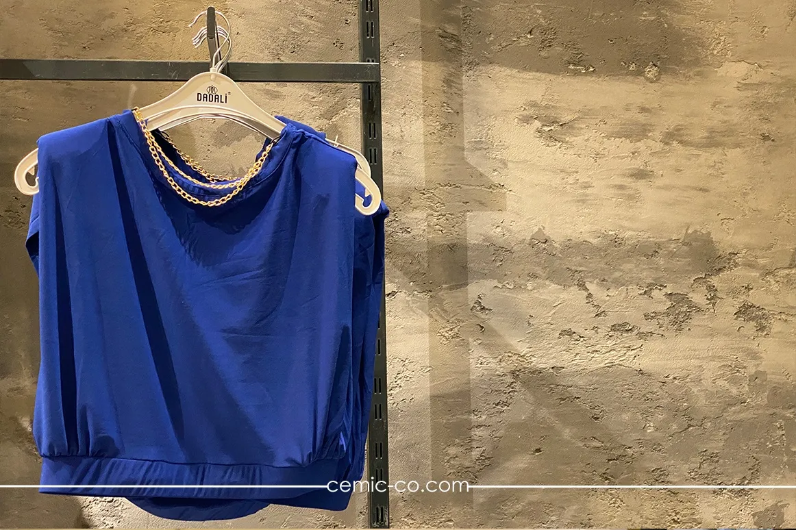 نمونه اجرای میکروسمنت دیوار توسط سمیک